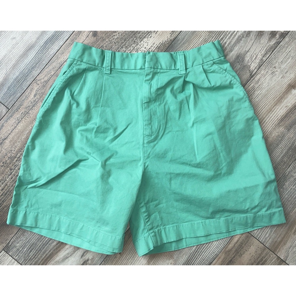 Vintage GAP Shorts Size 4 Green Women`s Relaxed Fit High Waisted